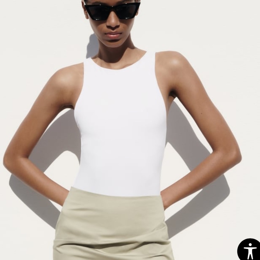 ZARA WHITE BODYSUIT